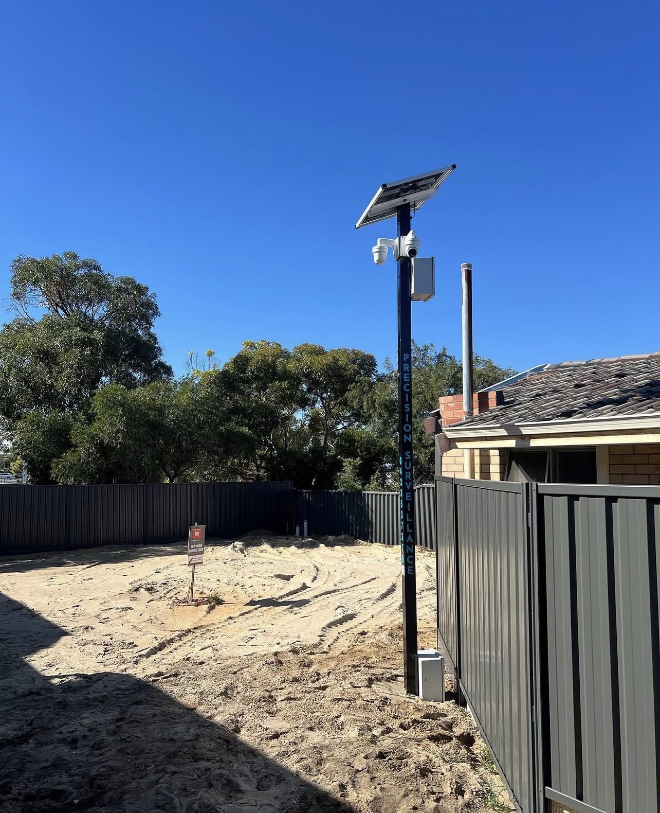 Precision Surveillance on domestic build site