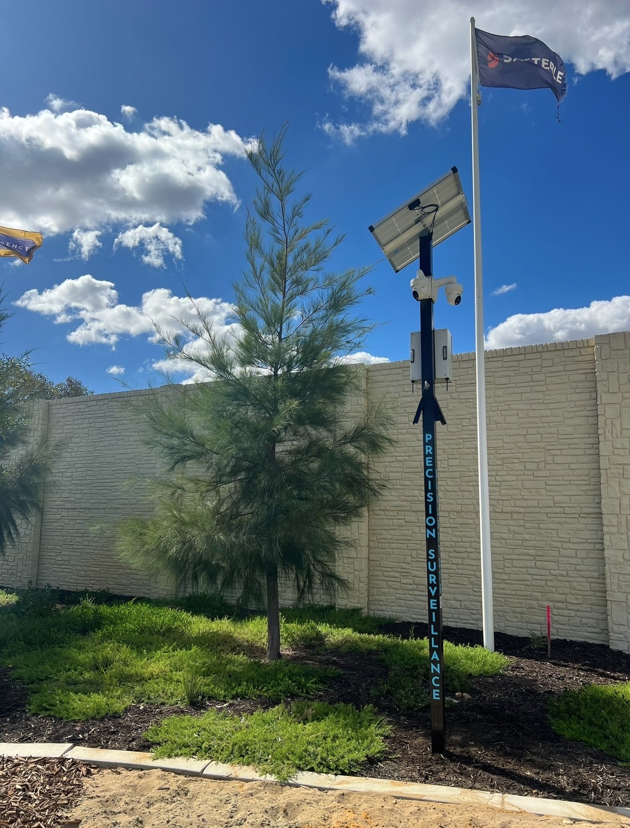 Precision Surveillance tower on display site